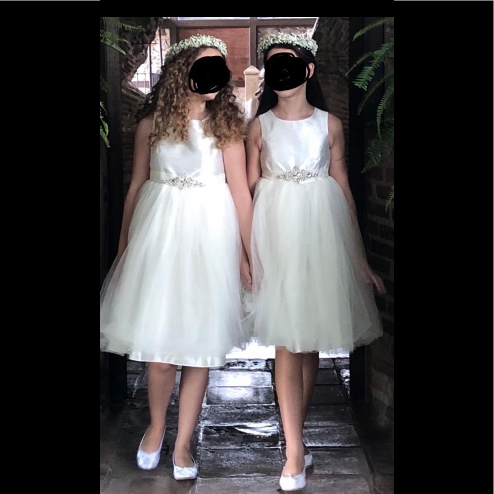 1 dress left in stock Beautiful flower girl dress or Communion size 12